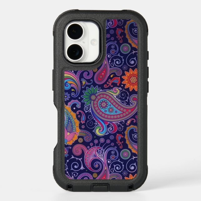 Paisley Purple Pink Otterbox iPhone Case (Back)