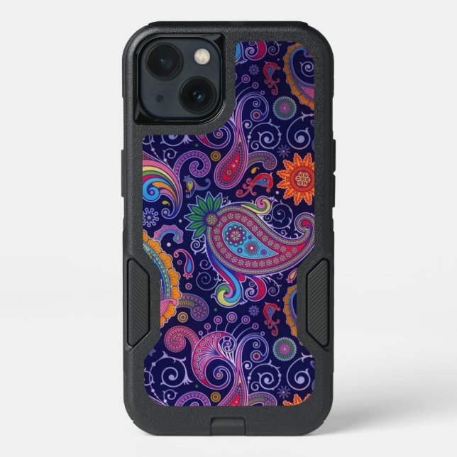 Paisley Purple pink Otterbox iPhone Case (Back)