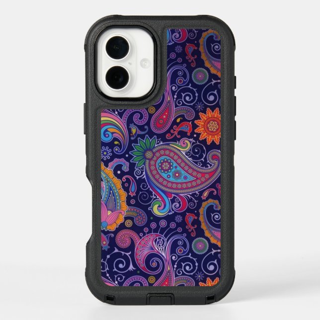 Paisley Purple Pink Otterbox iPhone Case (Back)