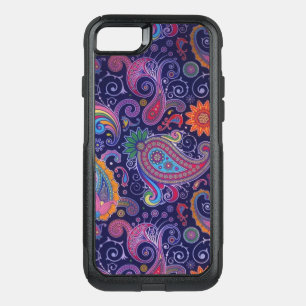 Paisley Purple pink OtterBox Commuter iPhone SE/8/7 Case