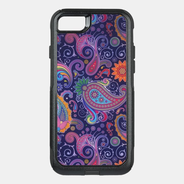 Paisley Purple pink Otterbox iPhone Case (Back)