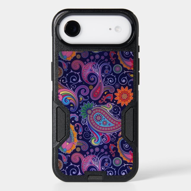 Paisley Purple Pink Otterbox iPhone Case (Back)