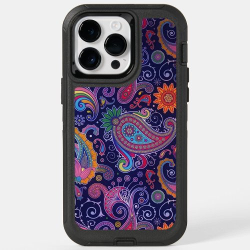 Paisley Purple pink OtterBox iPhone 14 Pro Max Case