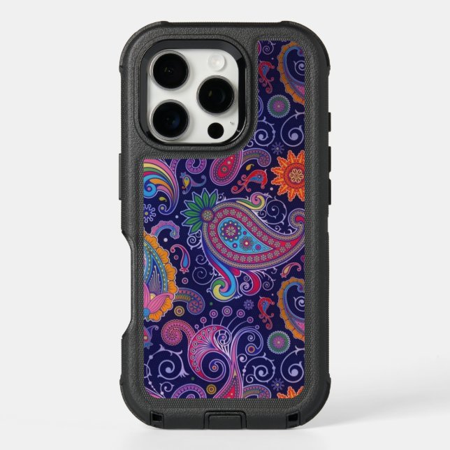 Paisley Purple Pink Otterbox iPhone Case (Back)