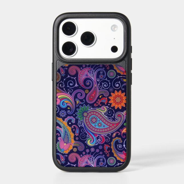 Paisley Purple Pink Otterbox iPhone Case (Back)