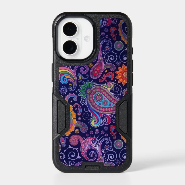 Paisley Purple Pink Otterbox iPhone Case (Back)