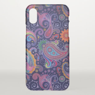 Paisley Purple Pink iPhone X Case