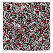 Paisley Red & Black