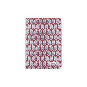 Paisley red pattern Bangalore collection Passport Holder