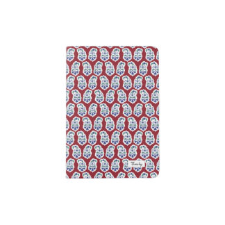 Paisley red pattern Bangalore collection Passport Holder