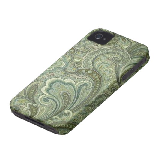 Paisley Sage Case-Mate iPhone 4 Case (Bottom)