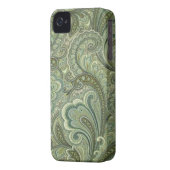 Paisley Sage Case-Mate iPhone 4 Case (Back Left)
