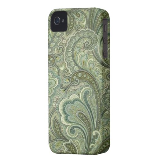 Paisley Sage Case-Mate iPhone 4 Case (Back Left)