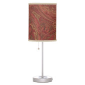 Paisley sage, wine, butter Table Lamp (Right)