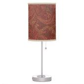 Paisley sage, wine, butter Table Lamp (Left)