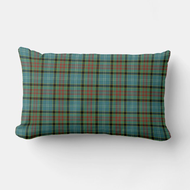Paisley Scotland District Tartan Lumbar Pillow (Front)