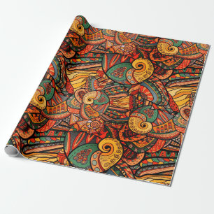 Paisley Sea Wrapping Paper