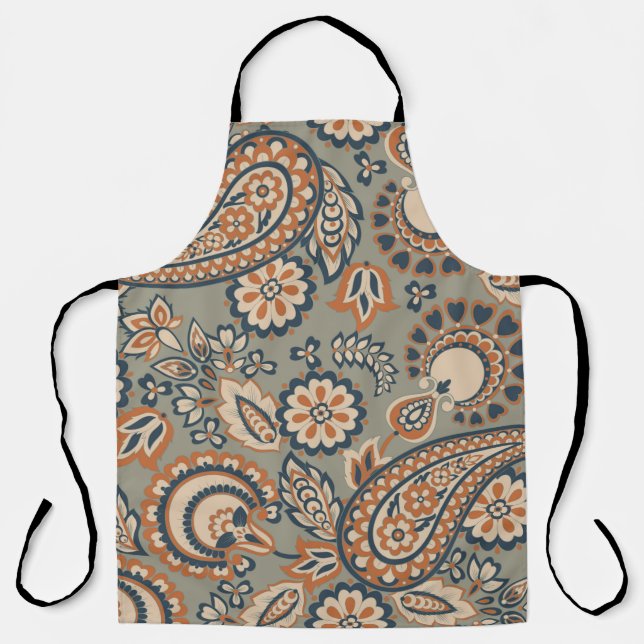 Paisley seamless vintage pattern. Vintage backgrou Apron (Front)