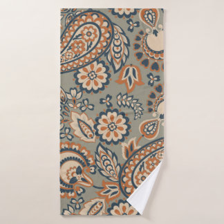 Paisley seamless vintage pattern. Vintage backgrou Bath Towel