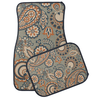 Paisley seamless vintage pattern. Vintage backgrou Car Floor Mat