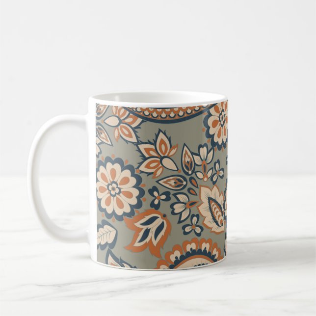 Paisley seamless vintage pattern. Vintage backgrou Coffee Mug (Left)