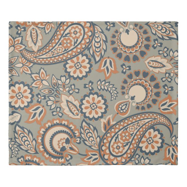 Paisley seamless vintage pattern. Vintage backgrou Duvet Cover (Front)