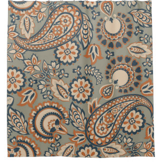 Paisley seamless vintage pattern. Vintage backgrou Shower Curtain