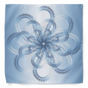 Paisley silver element. bandana