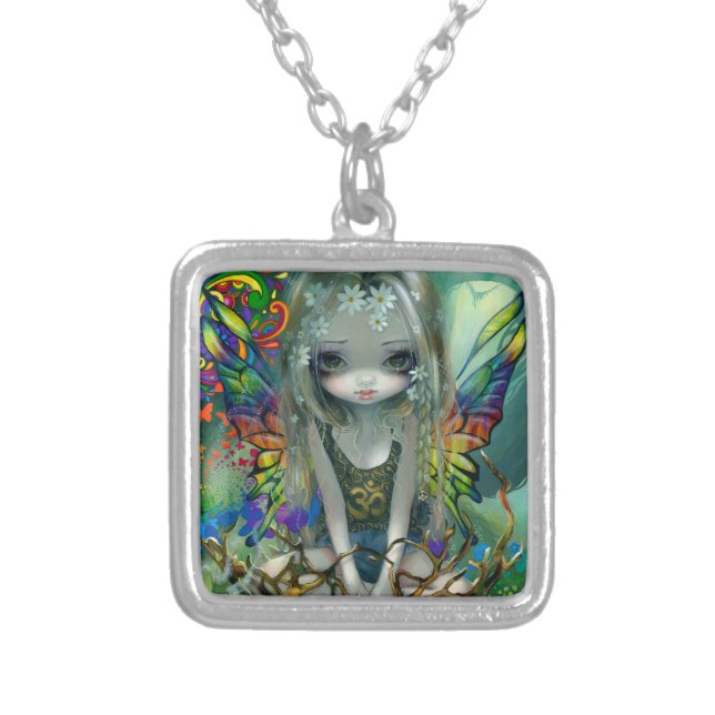 "Paisley" Silver Plated Necklace (Front)