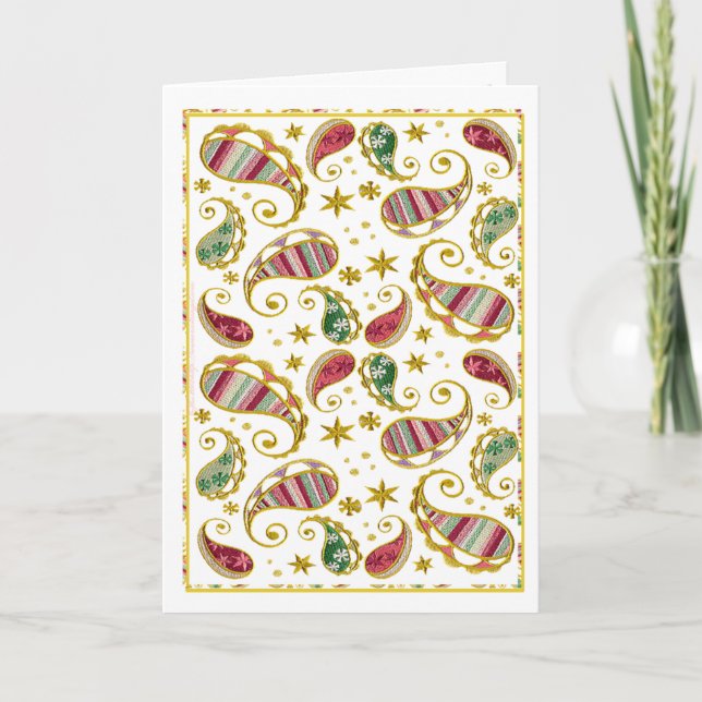 Paisley Solstice Holiday Card (Front)