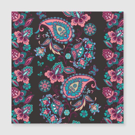 Paisley Stripe: Black Decorative Seamless (Front)