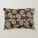 Paisley style background accent pillow