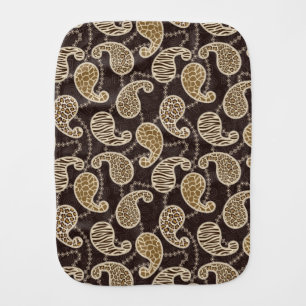 Paisley style background baby burp cloth