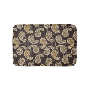 Paisley style background bathroom mat