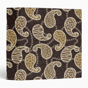 Paisley style background binder