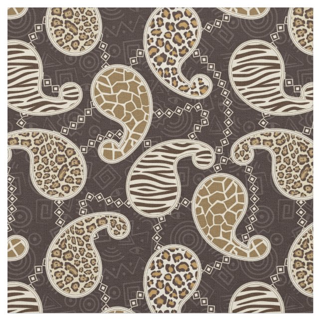 Paisley style background fabric (Close Up)