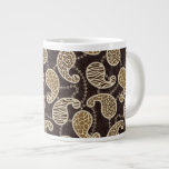 Paisley style background large coffee mug