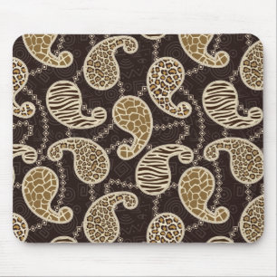 Paisley style background mouse pad