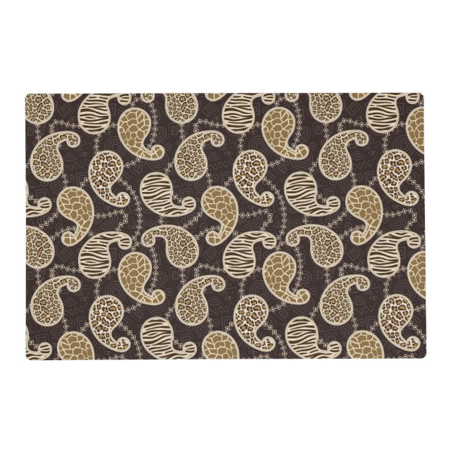 Paisley style background placemat (Front)