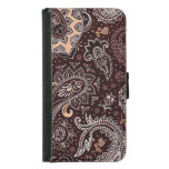 Paisley style: colorful, vintage seamless pattern samsung galaxy s5 wallet case