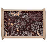 Paisley style: colorful, vintage seamless pattern serving tray