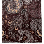 Paisley style: colorful, vintage seamless pattern shower curtain