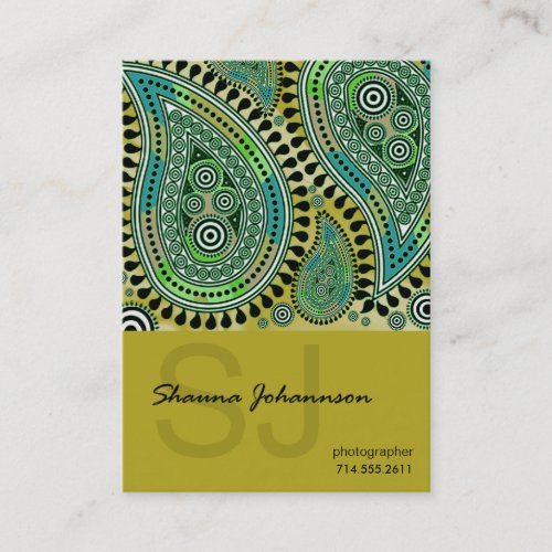 Paisley Supreme Business Card template