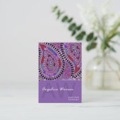 Paisley Supreme Business Card template (Standing Front)