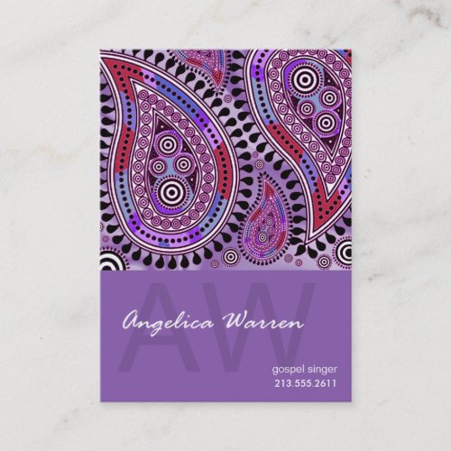 Paisley Supreme Business Card template