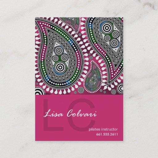 Customizable Paisley Supreme Business Card template