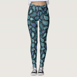 Paisley Swirls Pattern Leggings