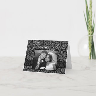 Paisley "Thank You" Photocard Thank You Card