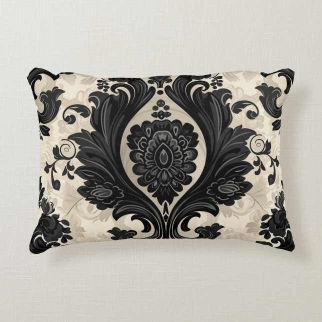 Paisley, Victorian, Gothic Accent Pillow (Front)
