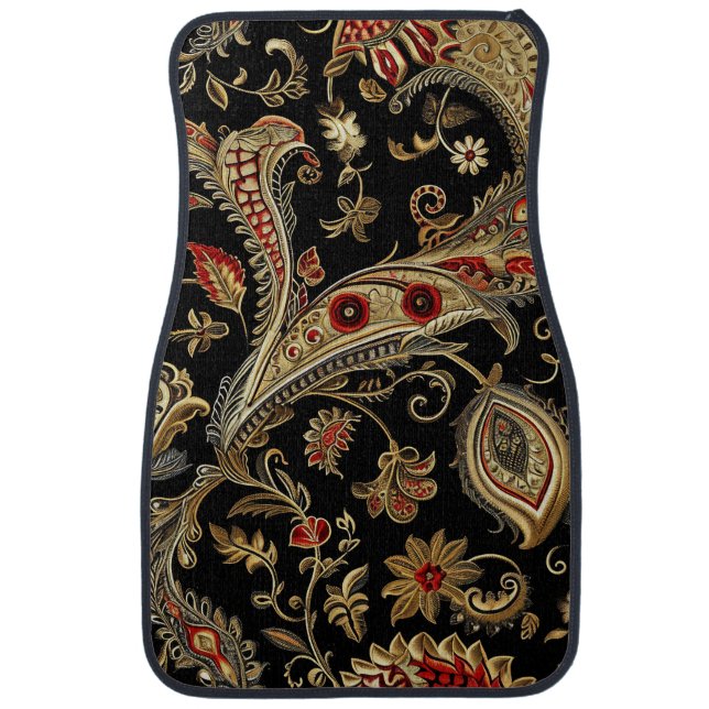 Paisley, Victorian, Gothic,  Car Floor Mat (Front)